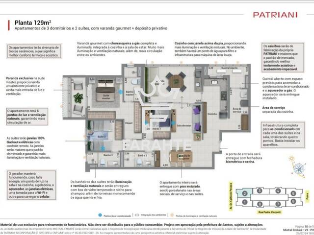 #3126 - Apartamento para Venda em Santos - SP - 3